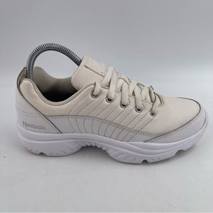 Reebok Women’s Royal Lumina Classic White Leather Sneakers - Size 7